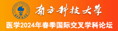 欧美骚导航南方科技大学医学2024年春季国际交叉学科论坛